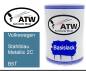 Preview: Volkswagen, Stahlblau Metallic 2C, B5T: 500ml Lackdose, von ATW Autoteile West.